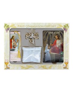 6pc Girls Deluxe Child of God Communion Set