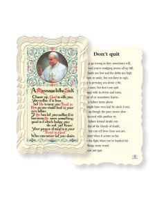 Dont Quit Holy Card