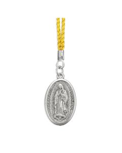 1 1/2" O.L. Of Guadalupe Medal On Cord