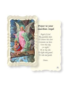 Prayer To Your Guardian Angel Holy Card