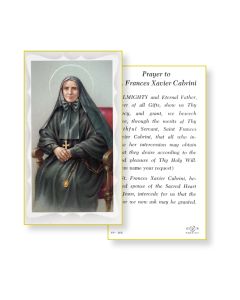 Saint Frances Cabrini Holy Card 