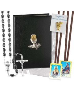 5pc. Black Trinity Missal Book Communion Gift Set - P65