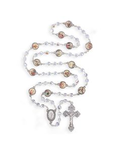 Stations of the Cross Crystal Bead Rosary