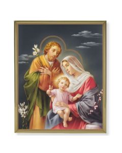 8" x 10" Gold Plaque Frame with a Simeone: Holy Family Print