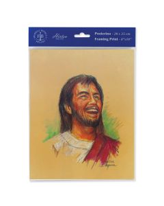 8" x 10" Segura: Laughing Jesus Print  (sold in inc. of 3)