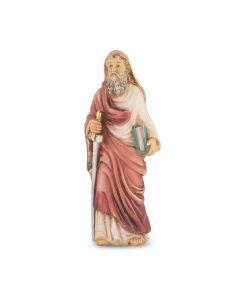 4" Cold Cast Resin Hand Painted Statue of Saint Paul in a Deluxe Window Box-P65