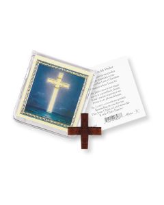 Cross in My Pocket with a Holy Card in a Clear Pouch-P65