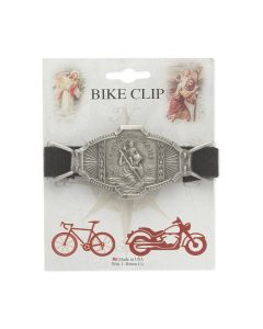 Saint Christopher Pewter Bike Clip
