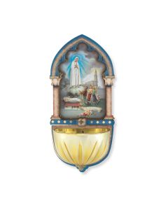 5" Our Lady of Fatima Holy Water Font