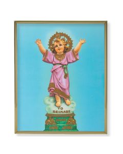 8" x 10" Gold Plaque Frame with a Divino Nino Print