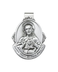 Sacred Heart of Jesus Auto Visor Clip (Sold in Inc. of 3)