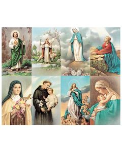 150F Series Assorted Eight-Up Micro Perforated Holy Cards