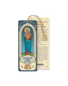 Immaculate Heart of Mary Laminated Bookmark