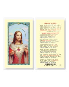 Sagrado Corazon De Jesus Holy Card