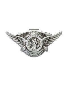 Winged Saint Christopher Over the Globe Auto Visor Clip (Sold in Inc. of 3)