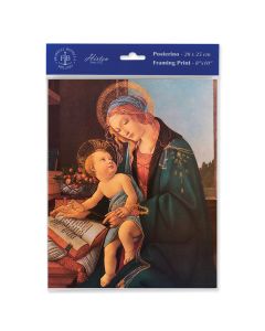 8" x 10" Botticelli Madonna and Child Print (sold in inc. of 3)