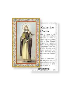 Saint Catherine of Siena Holy Card
