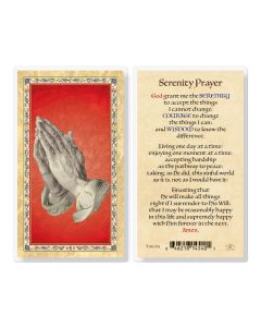 Serenity Prayer - Long Version Laminated Holy Card. Inc. of 25