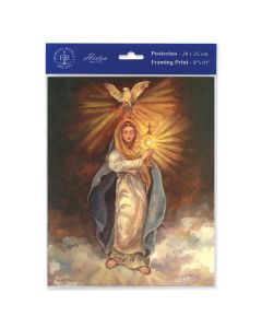 8" x 10" Mary with Monstrance Print  (sold in inc. of 3)