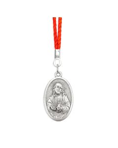 1 1/2" Sacred Heart Medal On Red Cord