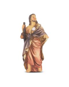 4" Cold Cast Resin Hand Painted Statue of Saint James the Greater in a Deluxe Window Box-P65
