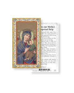 Our Lady of Perpetual Help Holy Card