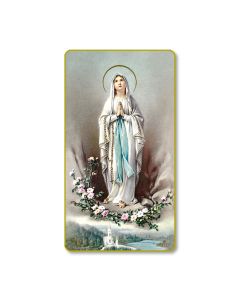 Our Lady of Lourdes Holy Card