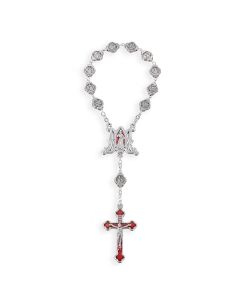 One Decade Divine Mercy, Jesus I Trust in You Medal Bead Rosary