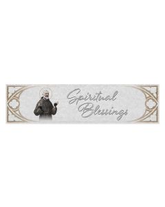 Saint Padre Pio Wooden Door Blessing Plaque