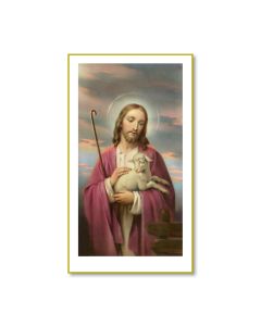 The Lost Lamb Holy Card