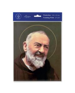 8" x 10" Padre Pio Print  (sold in inc. of 3)