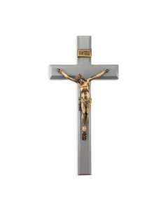 12" Grey Cross with Museum Gold Tone Corpus