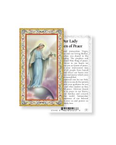 Our Lady Queen of Peace Holy Card