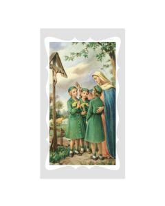 Girl Scout Holy Card 