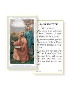 Saint Matthew Holy Card 