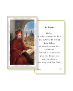Saint Robert Holy Card 