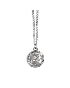 1" Guardian Angel Pendant on a 18" Chain, Carded