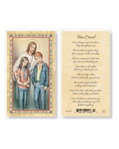 Teen Creed - Christ Comforter Laminated Holy Card. Inc. of 25