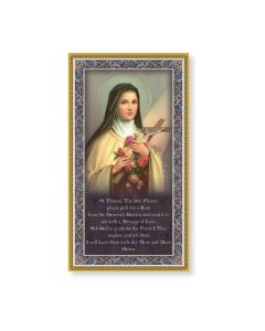 Saint Therese the Little Flower Plaque with Prayer
