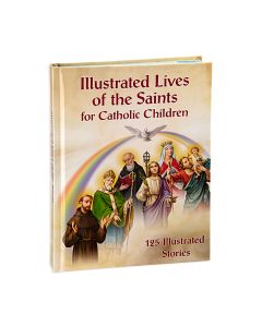 6 1/2" x 8 1/2" Illustrated Lives of the Saints for Catholic Children Book
