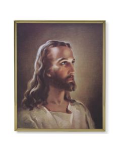 11" x 14" Gold Plaque Frame with a Sallman: Head of Christ Print