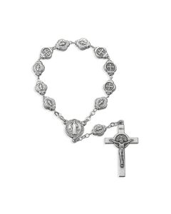 One Decade Saint Benedict Medal Bead Rosary