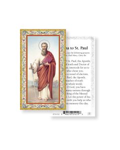 Saint Paul Holy Card