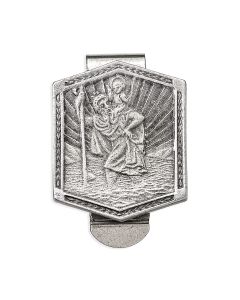 Saint Christopher Shield Auto Visor Clip (Sold in Inc. of 3)