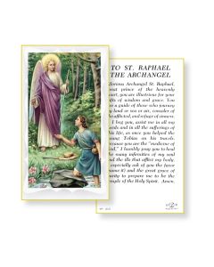 Saint Raphael Holy Card 