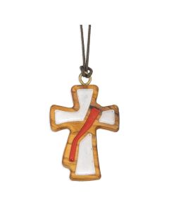 Deacon Cross on Brown Cord