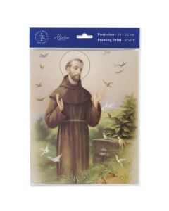 8" x 10" Saint Francis Print  (sold in inc. of 3)