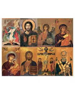 Aurora Icon Assorted Eight-Up Micro Perforated Holy Cards