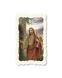 Christ Knocking At The Door Holy Card