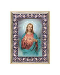 6" x 8" Sacred Heart of Jesus Italian Wood Plaque